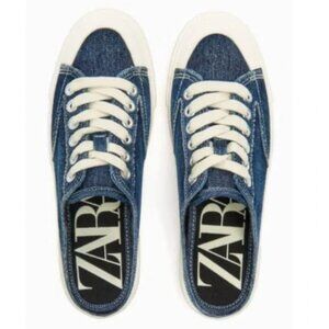 ZARA Denim Mule Style Slip-ons Sneakers Size 9